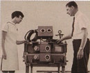 Doris and Jim Shaw with an early Almex press